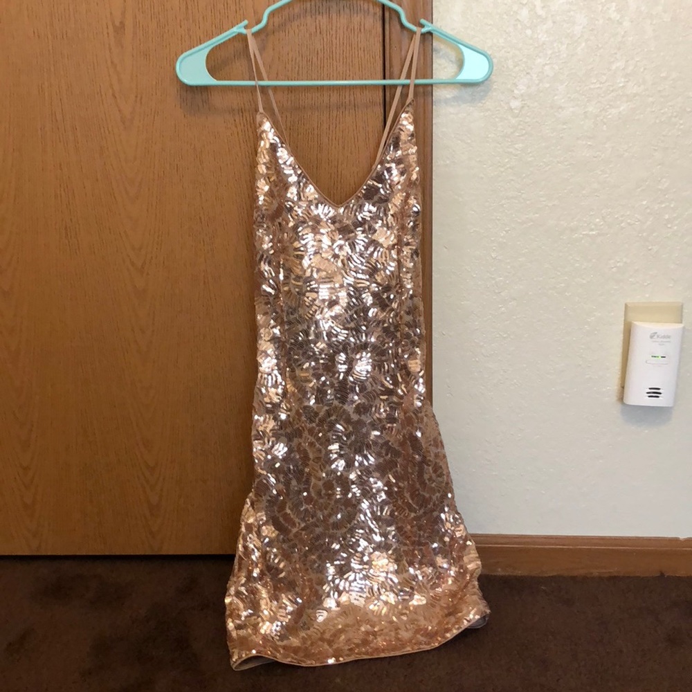 Champagne bodycon dress